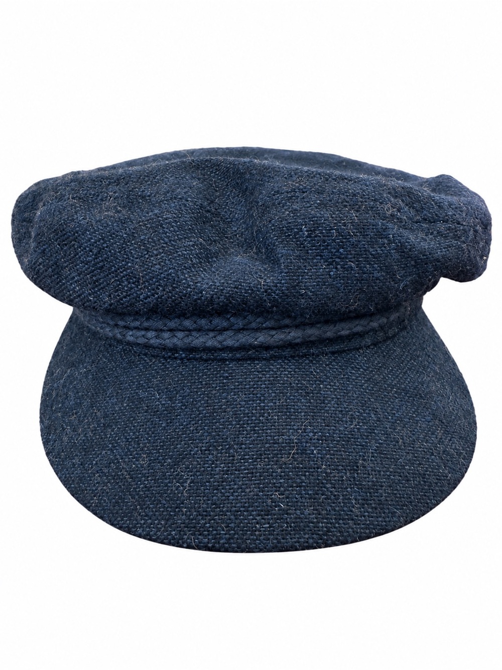 Brixton Navy Textured Baker Boy Cap